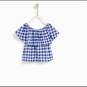 Zara girls ruffled top